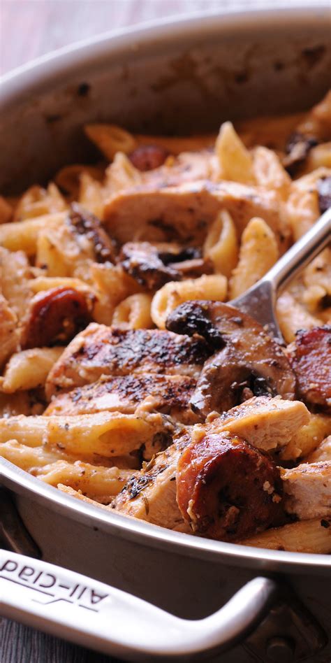 Once cooked through, remove from heat and place on plate. Creamy Cajun Chicken and Sausage Pasta | Favorite pasta ...