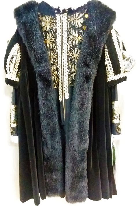 adult medieval black king henry xl costume