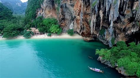 Railay Beach Krabi Province Thailand Phi Phi Islands Photo From Air