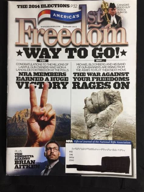 Americas 1st Freedom Magazine January 2015 Ebay