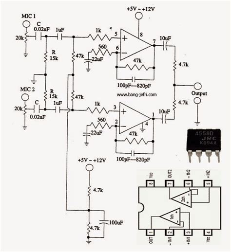 4558 Ic Amplifier Circuit Diagram