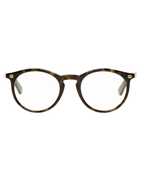 Gucci Tortoiseshell Round Havana Glasses · Vergle