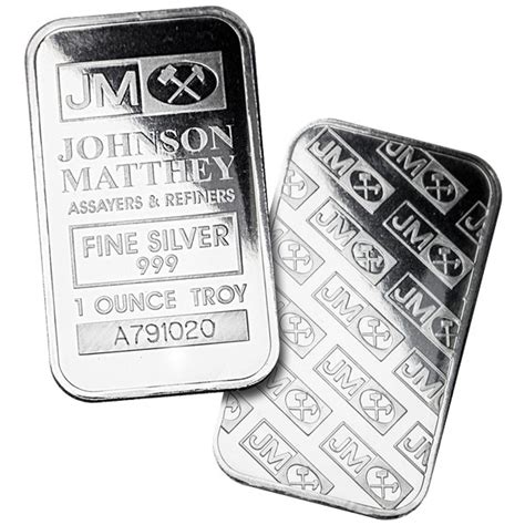 1 Oz Silver Bars For Sale Johnson Matthey Silver Bar Money Metals