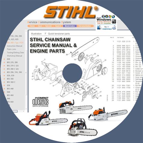 Stihl Chainsaw Ms170 Ms180 Ms191t Ms200t Service Repair Manuals
