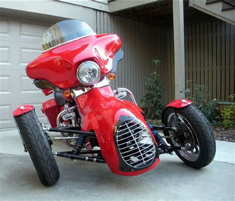 Trt The Tilting Reverse Trike Harley Conversion From Too Kool Cycles