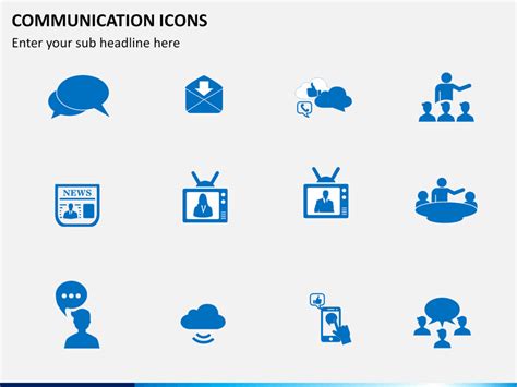 Communication Icons PowerPoint | SketchBubble