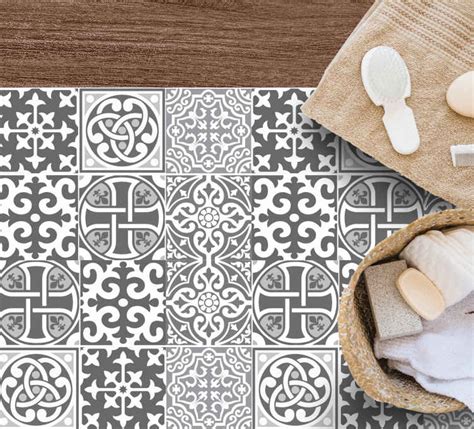 Gray Moroccan Tile Mat TenStickers
