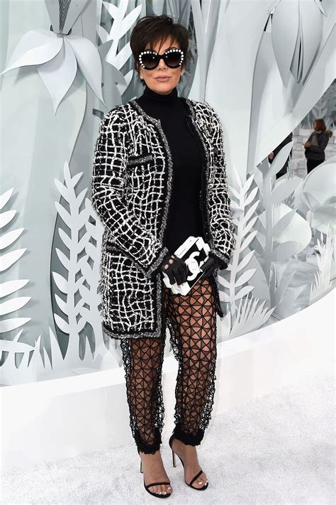 Celebrities Wearing Things Chanel Couture Kris Jenner Fashion