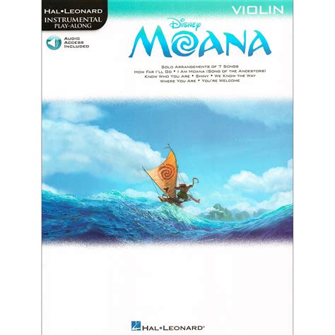 Moana Solo Arrangements Of 7 Songs For Violin With Audio Access Lin