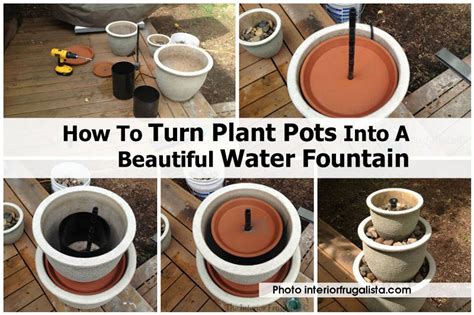 How To Turn Plant Pots Into A Beautiful Water Fountain