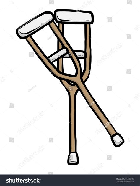 Cartoon Guy On Crutches