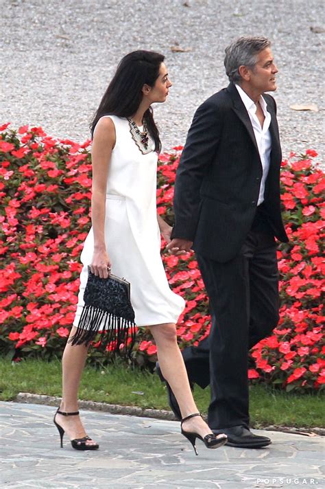 George Clooney And Amal Alamuddin Out In Lake Como Italy Popsugar
