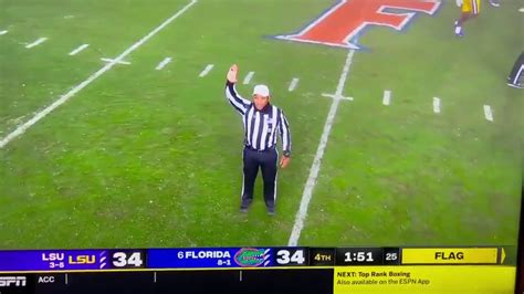 Hilarious Florida Penalty Throwing Shoe 20 Yards Down Field Lsu Vs