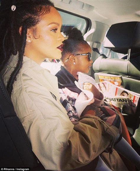 picking up on celeb trends a surprised rihanna captioned this shot taken in the back of a limo