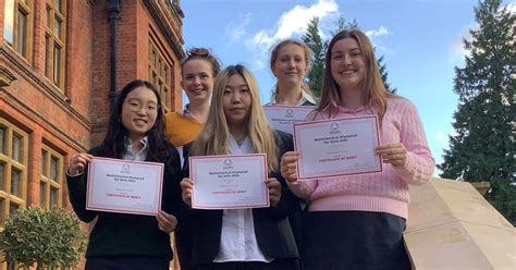 Merits For Sixth Form Mathematicians In Ukmt Olympiad Woldingham School