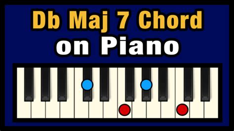 Db Maj 7 Chord On Piano Free Chart Professional Composers