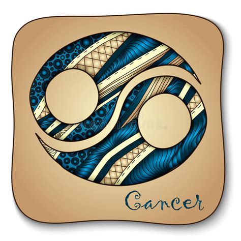 As per astrology giving the different and unique colorful flowers to one can bring one happiness and joy. Zodiac Sign - Cancer. Doodle Hand-drawn Style Stock Vector ...