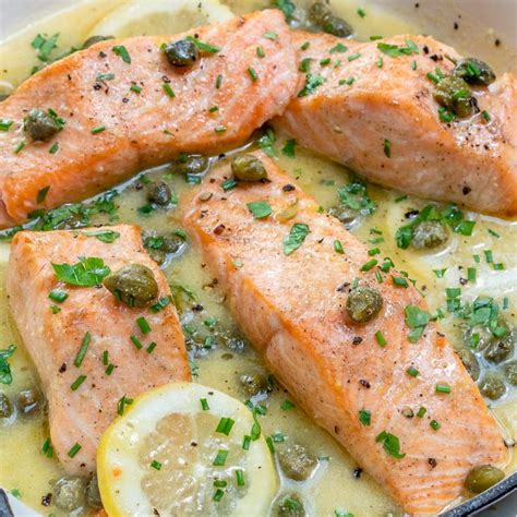 Simple Salmon Piccata For An Impressively Fast Dinner Idea Clean Food Crush