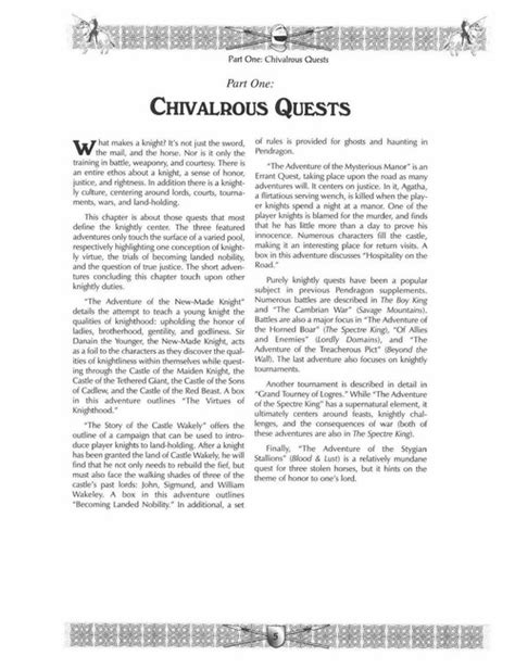 Tales Of Chivalry And Romance Pdf Chaosium Inc