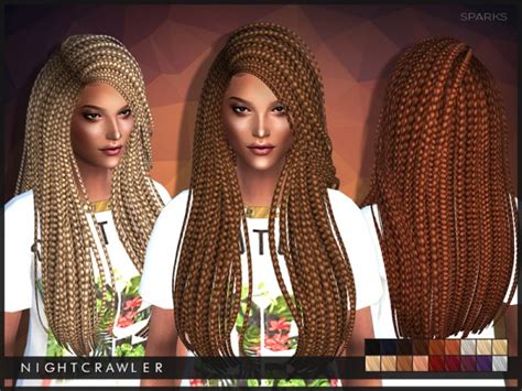 Sims 4 Hairs The Sims Resource Sparks Million Braids Hairstyle By