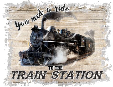Yellowstone Train Station Digital File Png Instant Download Etsy