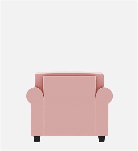 Buy Numonk Velvet 1 Seater Sofa In Millennial Pink Colour By Febonic