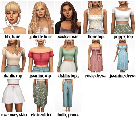 Sims 4 Wildflowers Clothing Collection Sims 4 Sims Maxis Match Vrogue