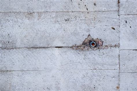 Old Concrete Wall With Bolt Stock Image Image Of Abstract Texture