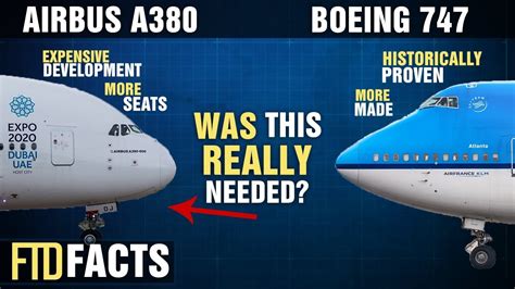 The Differences Between The Boeing 747 And The Airbus A380 Youtube