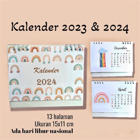 Jual Kalender Duduk 2024 Estetik Pasaran Jawa Termurah Harga Grosir