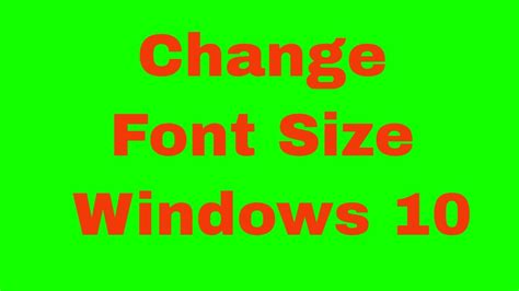 How To Change Size Of Text Apps And Other Items On Windows Change