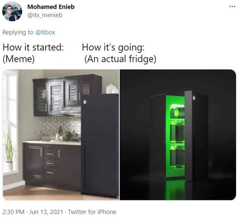 How It Started How It S Going Xbox Mini Fridge Know Your Meme