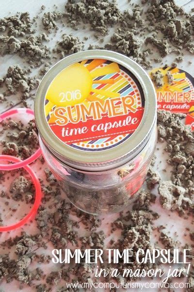 Time Capsule Summer In A Jar Free Printable She Colette Time