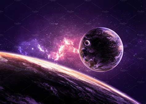 Beautiful Outer Space Wallpaper Containing Space Cosmos And Planet