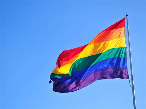 Pride Flag Wallpaper 4k Lgbtq Rainbow Blue Sky