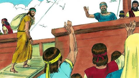 Jonah Sent To Nineveh Flees To Tarshish Jonah 1 1 10 Bible Story