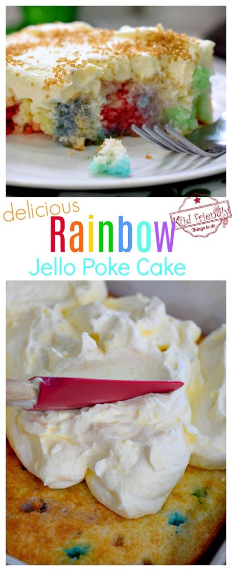 Easy Rainbow Jello Poke Cake Recipe You Can Change Easily Transform