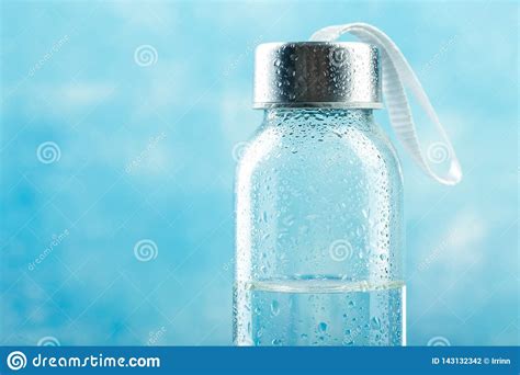 Small Glass Water Bottle Stock Photo Image Of Natural 143132342