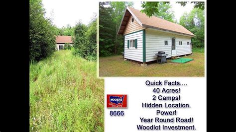 Land In Maine 40 Acres 2 Camps At 285 Jackins Settlement Rd Hodgtdon