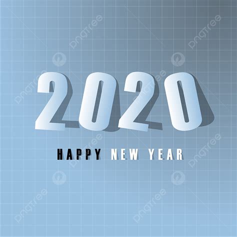 Background Spanduk Tahun Baru Dengan Angka 2020 Untuk Kalender Kartu