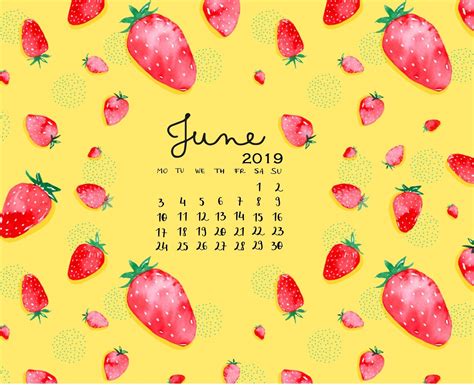 Free Download Latest June 2019 Calendar For Desktop Calendar Wallpaper