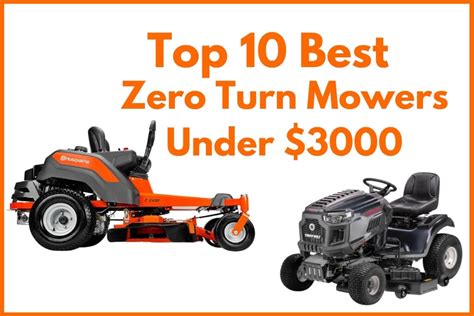Top 10 Best Zero Turn Mowers Under 3000 In 2020 Buyers Guide