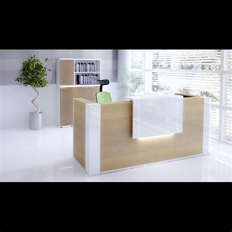 Tera W111 Medium Reception Desk Wlight Panel And Corner Units By Mdd