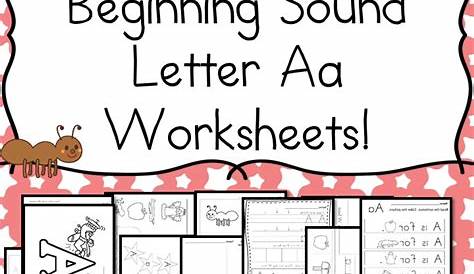 kindergarten beginning sound worksheets