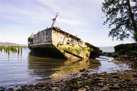 Shipwreck Of The Uss Plainview Columbia River Washington 2014
