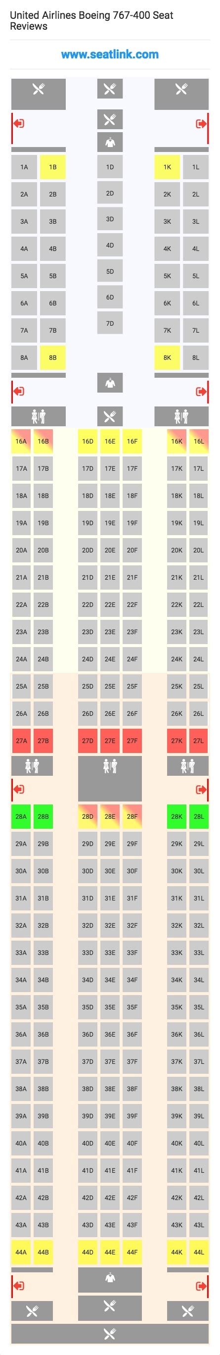 4 Images United Airlines Seat Map 767 400 And Description Alqu Blog