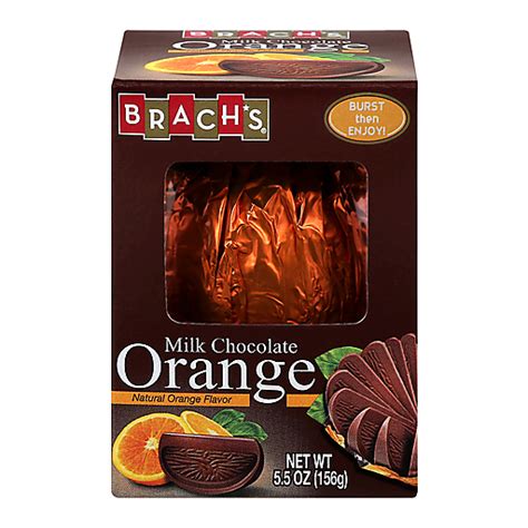 Brachs Milk Chocolate Orange Holiday Candy 55 Oz Box Non Dairy Ice