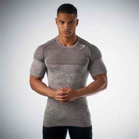 Gymshark Phantom Seamless T Shirt Slate Grey Marl With Images