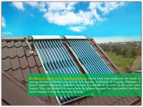 Ppt Why Do You Use Residential Solar Water Heaters Powerpoint