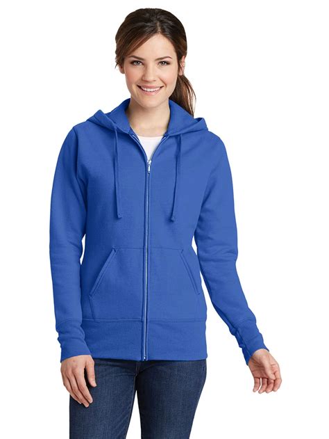 Port And Company Port And Company Womens Core Fleece Full Zip Hooded